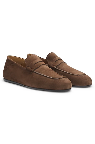 BOSS BY BECKHAM penny loafers suede