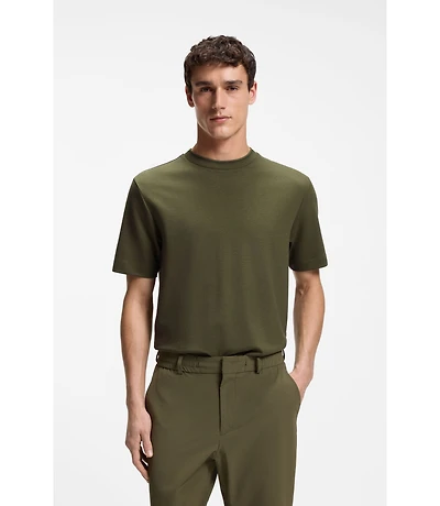 Regular-fit T-shirt stretch cotton blend