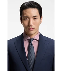 Silk-blend tie with micro pattern