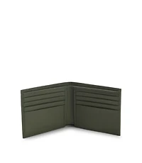 Billfold wallet with silver-tone logo lettering