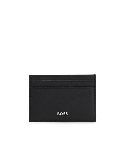 Money clip and card holder with logo lettering