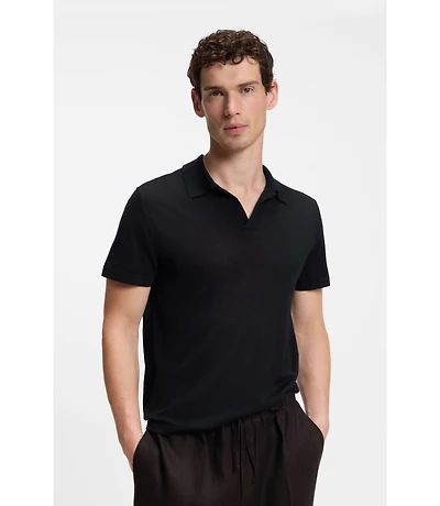 BOSS BY BECKHAM knit polo virgin wool