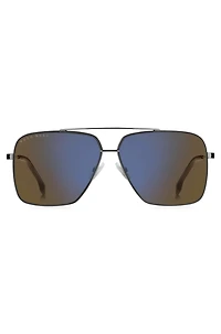 Fork-temple sunglasses with Havana end tips