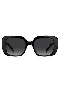 Black-acetate sunglasses with Double B monogram