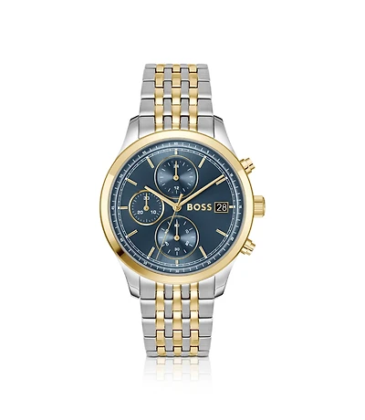 Stratus chronograph watch in two-tone steel