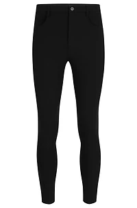 Equestrian knee-grip breeches power-stretch material