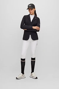 Equestrian slim-fit show jacket power-stretch material