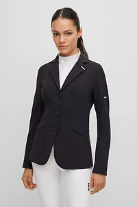 Equestrian slim-fit show jacket power-stretch material