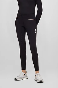 Equestrian full-grip breeches power-stretch material
