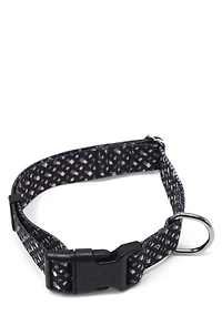 Dog collar with contrast-logo trim