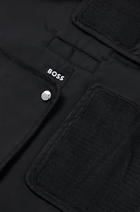 Dog raincoat waterproof fabric with contrast logo