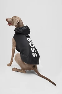 Dog raincoat waterproof fabric with contrast logo