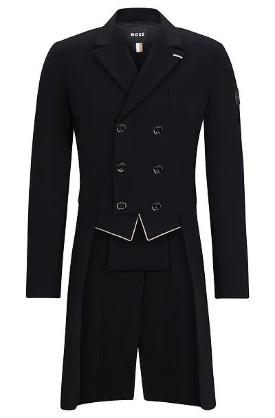Equestrian tailcoat super-stretch material