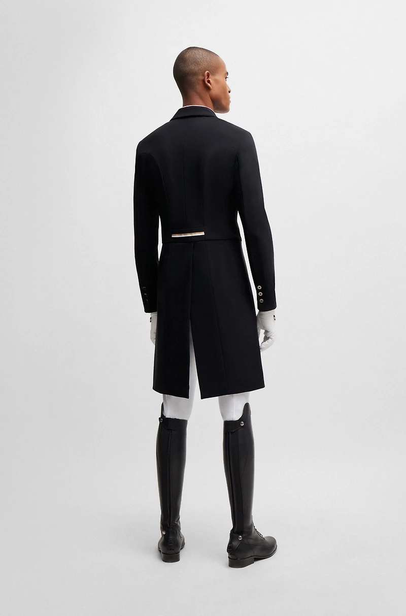 Equestrian tailcoat super-stretch material