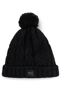 Equestrian lightweight bobble hat with fleece inner