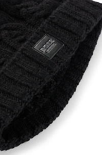 Equestrian lightweight bobble hat with fleece inner