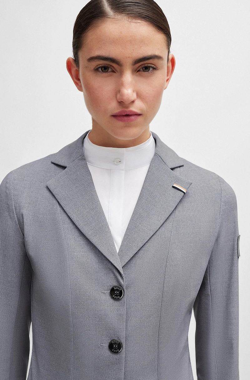 Equestrian show blazer super-stretch material