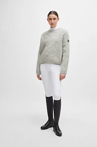 Equestrian voluminous sweater an alpaca blend