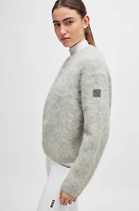 Equestrian voluminous sweater an alpaca blend