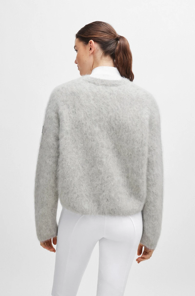 Equestrian voluminous sweater an alpaca blend
