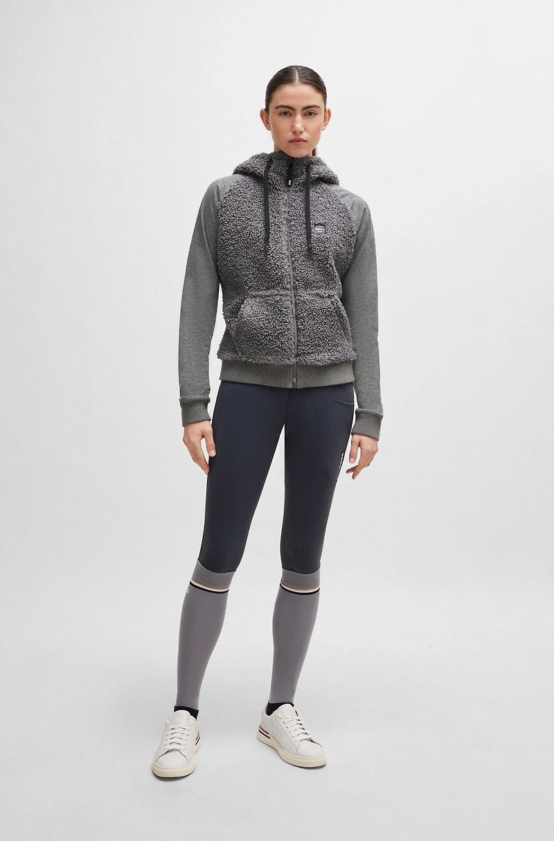 Equestrian hybrid hoodie with teddy body and hood
