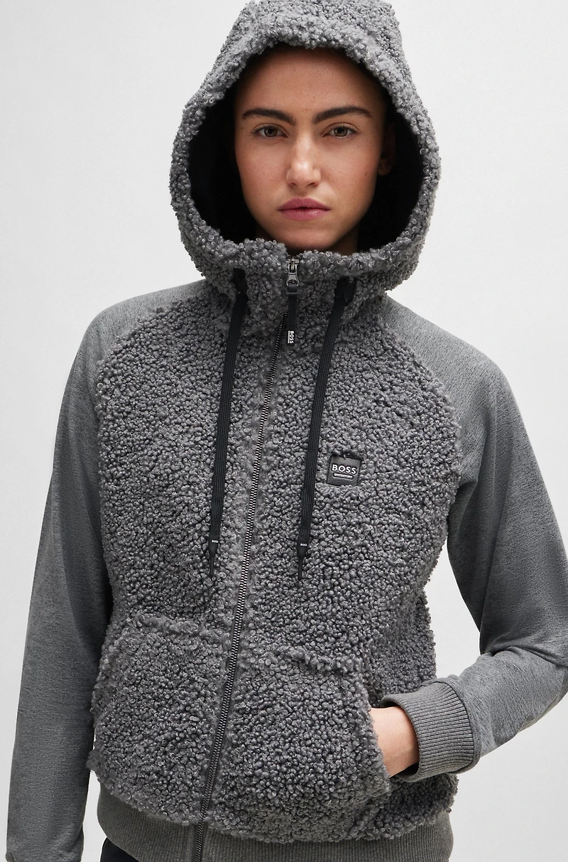 Equestrian hybrid hoodie with teddy body and hood
