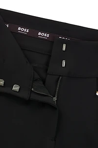 Equestrian high-waisted breeches with knee grip