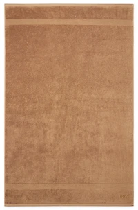 Aegean-cotton bath sheet with tonal logo