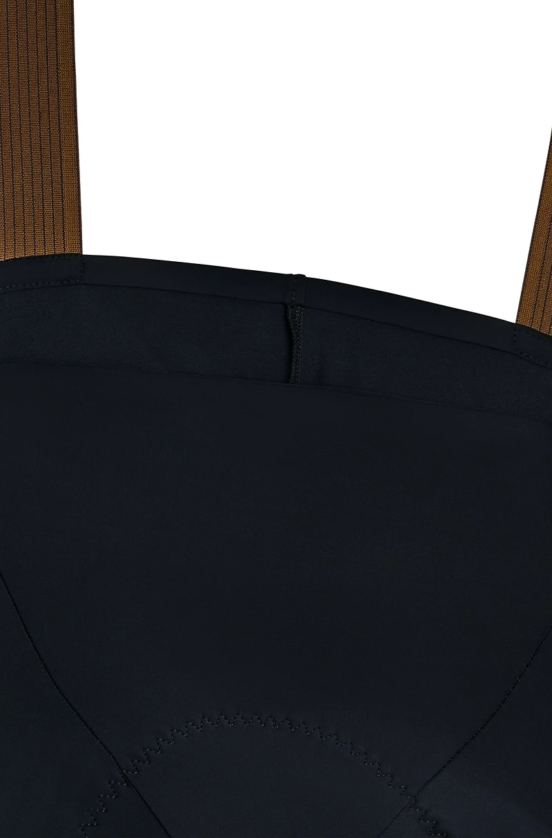BOSS x ASSOS X-frame bib shorts with shock-absorbing foam insert