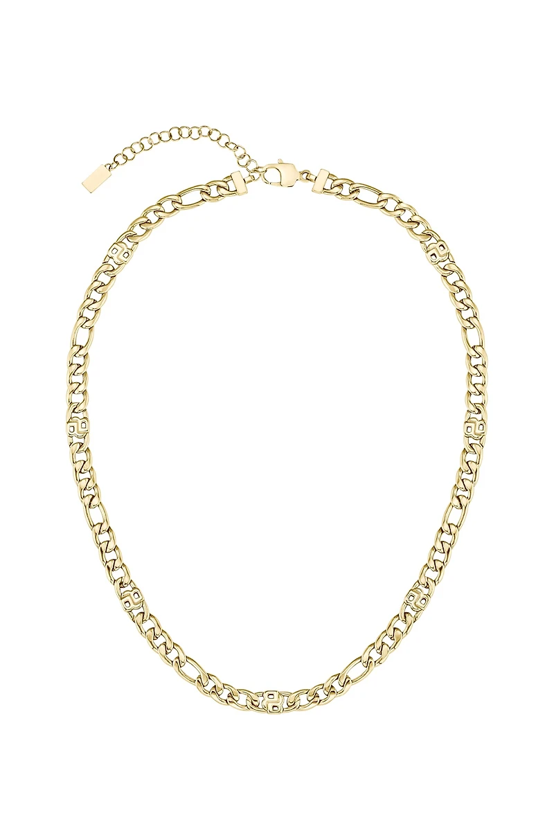 Gold-tone chain necklace with Double B monograms