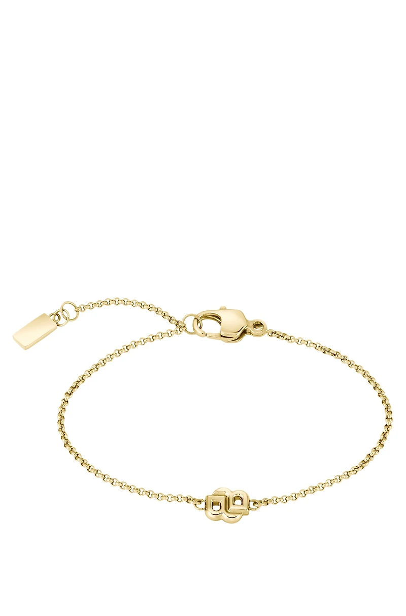 Gold-tone chain bracelet with Double B monogram