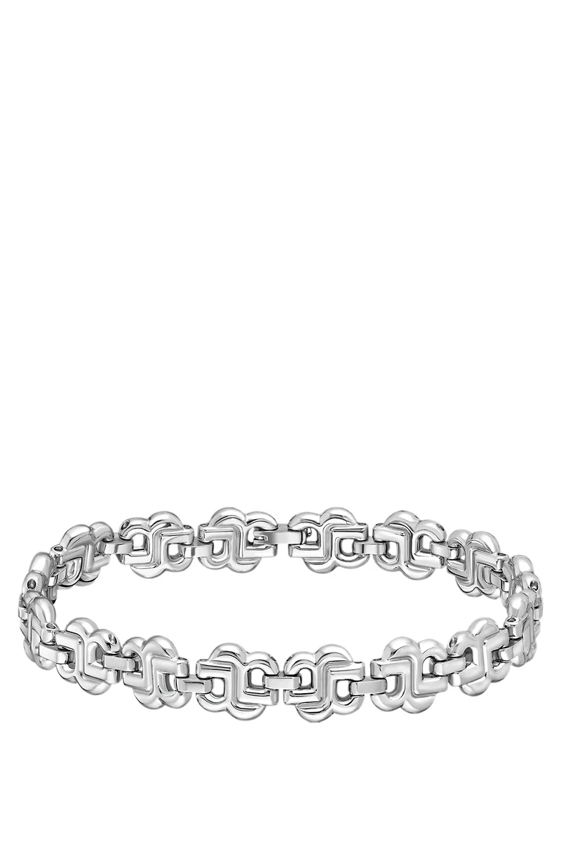 Silver-tone bracelet with Double B monograms