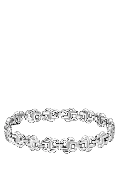 Silver-tone bracelet with Double B monograms