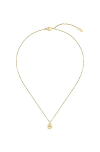 Gold-tone necklace with Double B monogram pendant