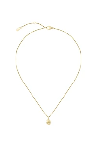 Gold-tone necklace with Double B monogram pendant