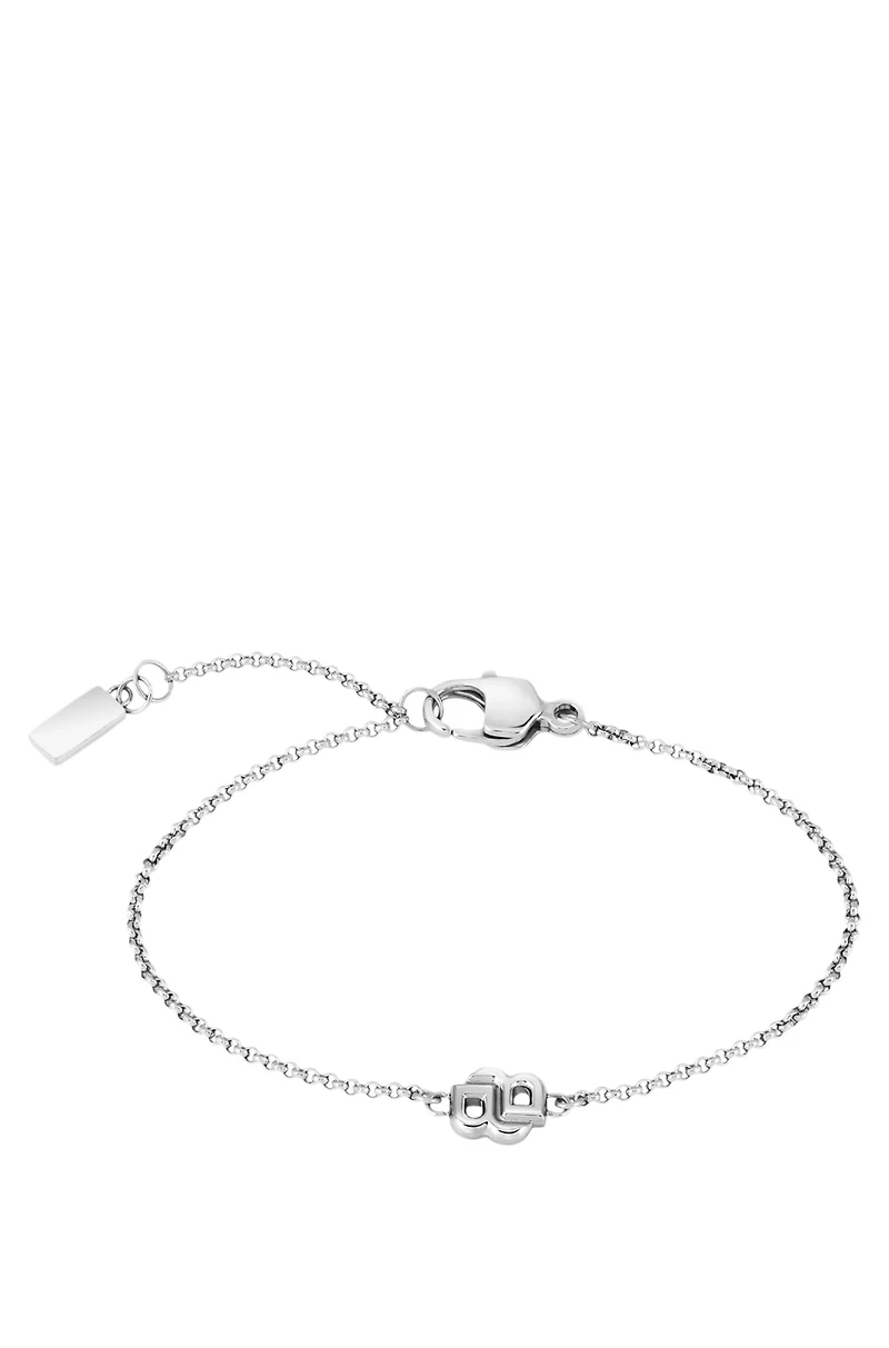 Silver-tone bracelet with Double B monogram