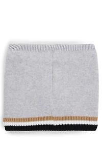 Kids' logo snood with faux-fur lining