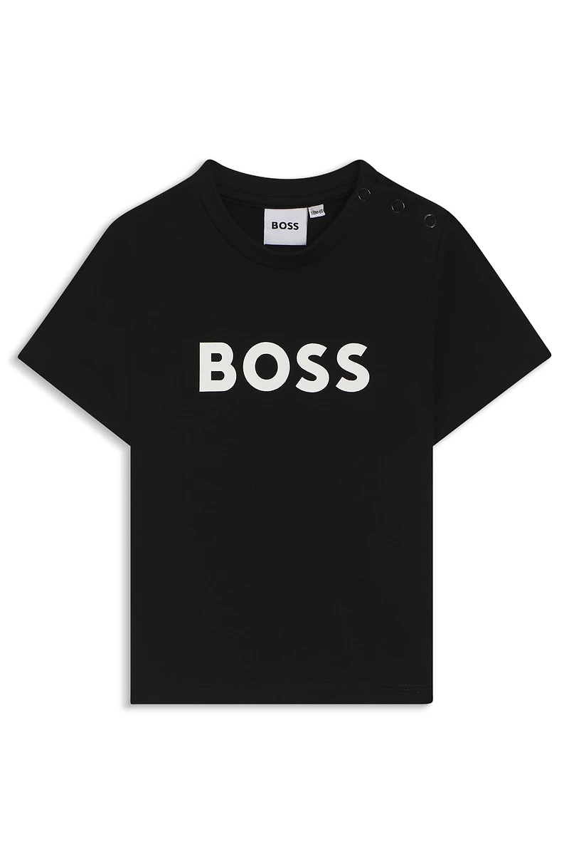 Kids' logo-print loungewear T-shirt cotton