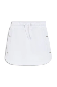 Kids' skirt cotton with logo-engraved press studs
