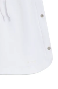 Kids' skirt cotton with logo-engraved press studs
