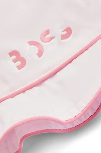 Baby hat cotton with cords and logo print