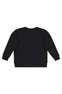 Kids' sweatshirt fleece with vertical logo
