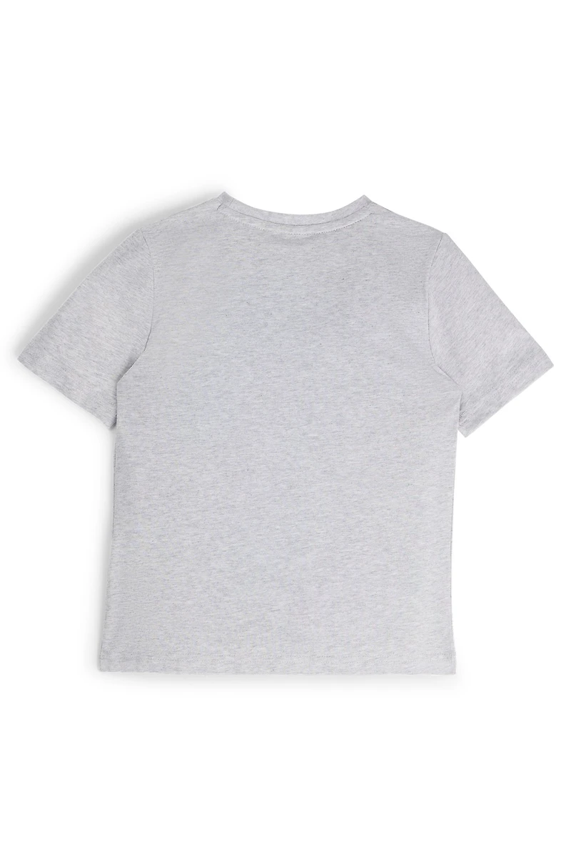 Kids' regular-fit T-shirt cotton with logo print