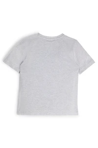 Kids' regular-fit T-shirt cotton with logo print