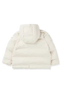 Kids' hooded jacket with logo details
