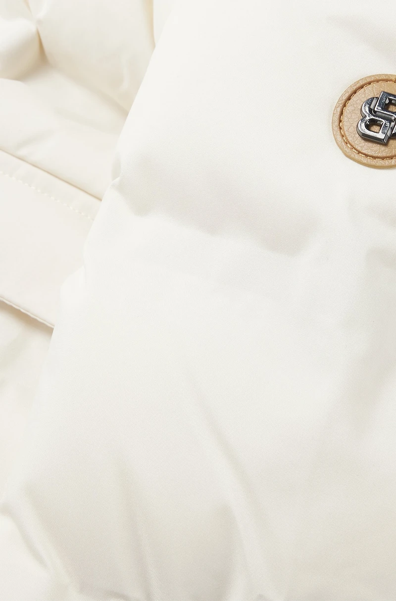 Kids' hooded jacket with logo details