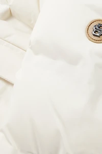 Kids' hooded jacket with logo details