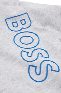 Kids' long-sleeved T-shirt cotton with vertical logo