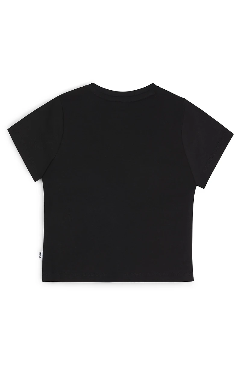 Kids' T-shirt cotton with embroidered Double B monogram