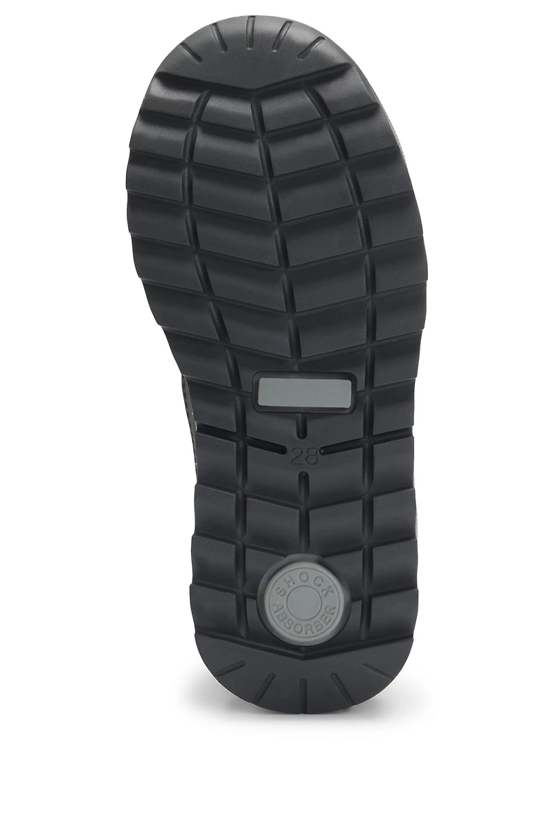 Kids' water-repellent boots with faux-shearling lining